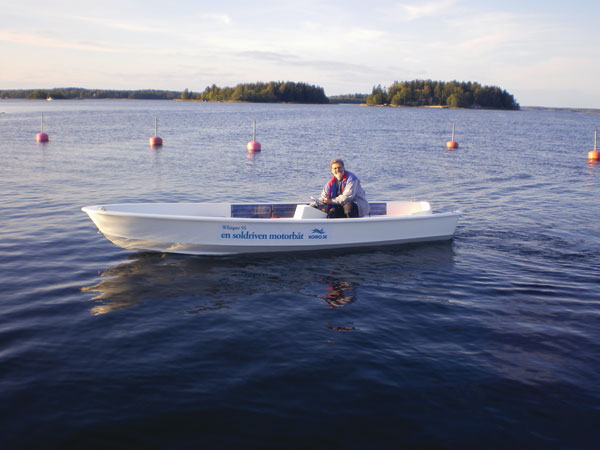 solar powered boat. Solar powered boats
